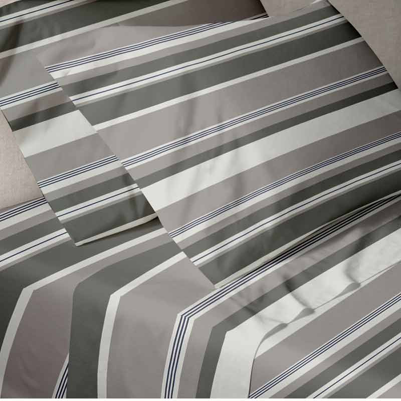 Σετ Σεντόνια Μονά Sunshine HOME Menta Εμπριμέ 550 Grey 152-4-550-GREY