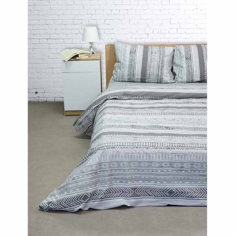 Σετ Σεντόνια King Size (Flat) Sunshine HOME Cotton Feelings 2026 grey 151-56-2026-grey
