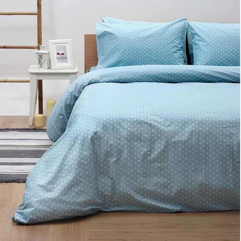 Σετ Σεντόνια Μονά (Flat) Sunshine HOME Cotton Feelings 5416 aqua 151-53-5416-aqua
