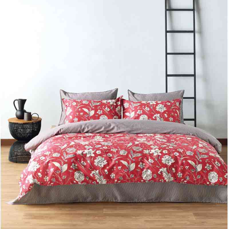 Πάπλωμα Υπέρδιπλο KENTIA ALIDA 17 RED- BLACK- BEIGE 79904