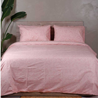 Σετ Σεντόνια Διπλά (Flat) Sunshine HOME Cotton Feelings 2040 Pink 151-54-2040-pink