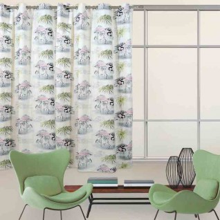 Κουρτίνα Με Κρίκους (140x280) Das Home Curtain Line Prints 2063