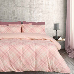 Σετ Παπλωματοθήκη Φανελένια Μονή Das Home Code 9638 NUDE-ECRU 406009109638