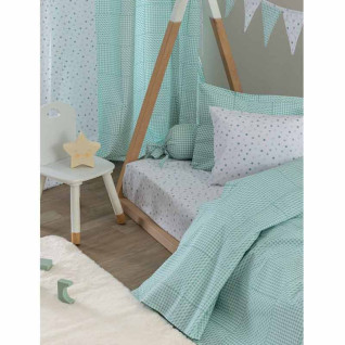 Σετ Σεντόνια Λίκνου Βρεφικά Palamaiki HOME BB100 AQUA 5205857302450