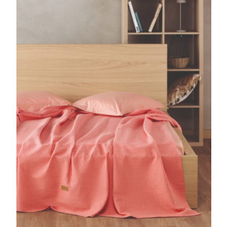 Κουβέρτα Waffle Μονή KENTIA COEN 40 PEACH 75427