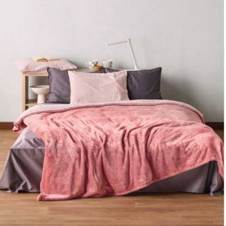 Κουβέρτα Βελουτέ Μονή KENTIA YOLANDA 14 PINK 79497